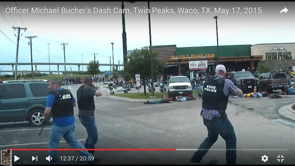 DPS Cory Ledbetter, DPS Shooter #2, and DPS in Blue Shirt likely coming from Don Carlos Patio on May 17th, 2015